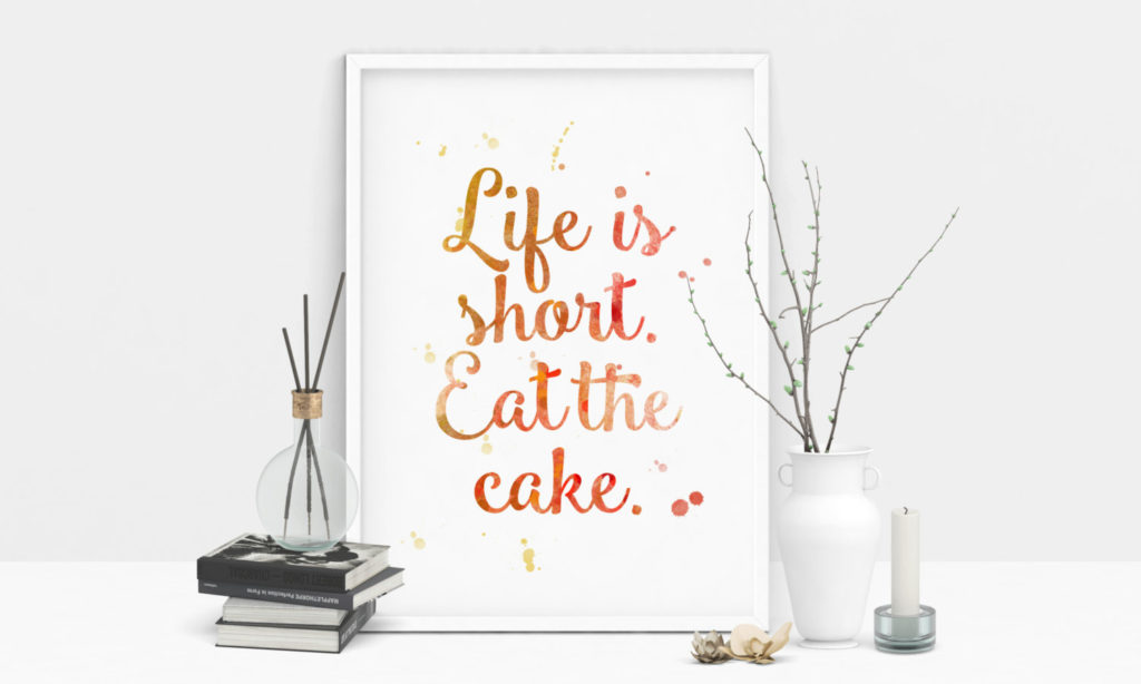 Eat the cake and don’t worry about the points!