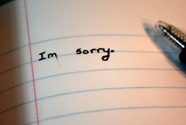 Grudges and the ability to say Sorry.